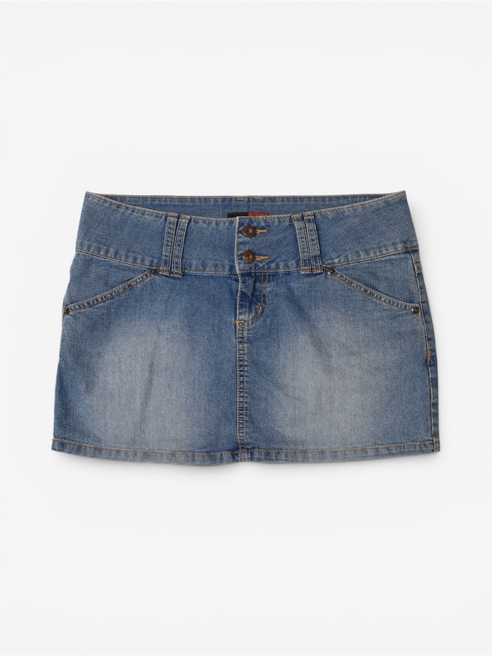 T.TOI Vintage Y2K Denim Low Rise Mini Skirt
